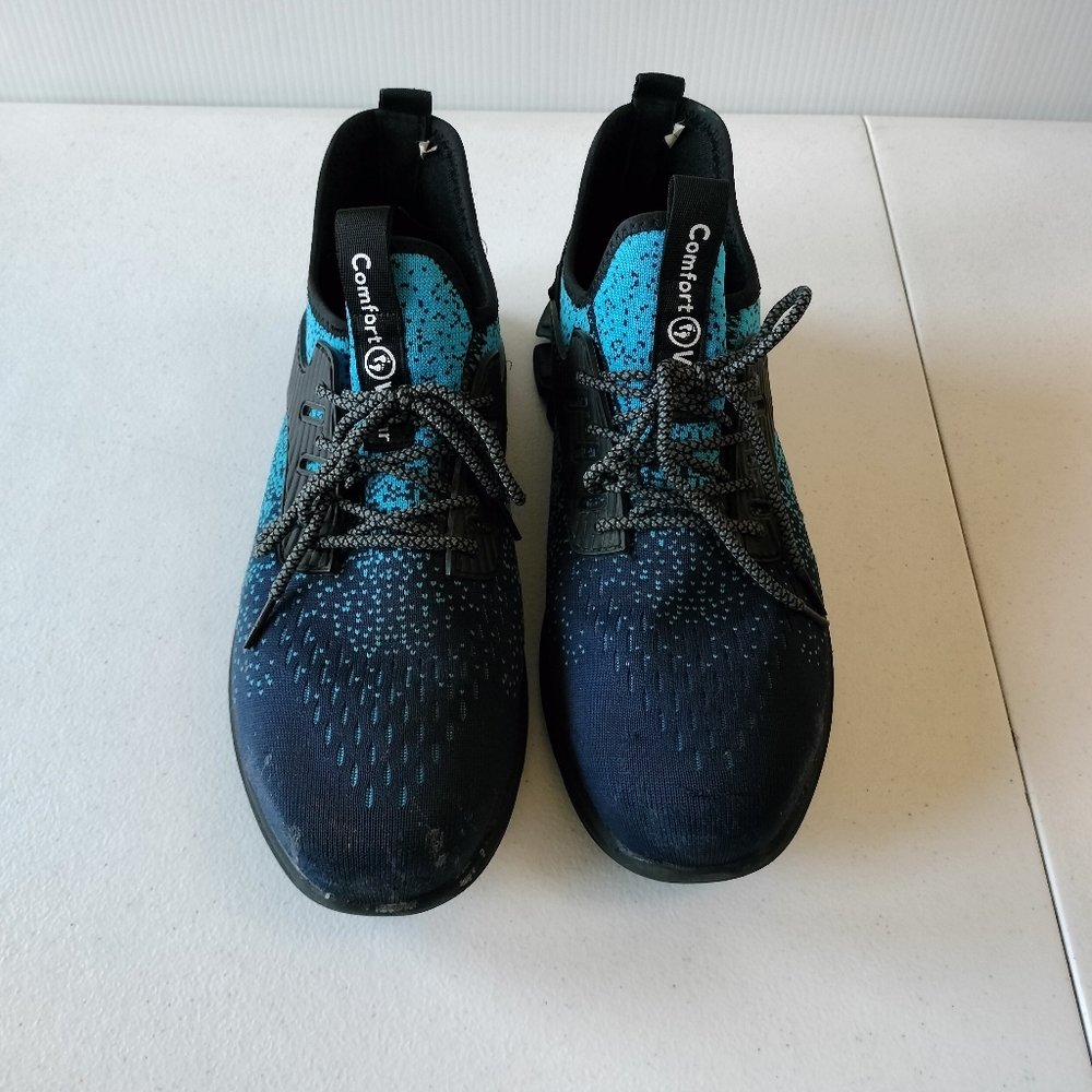 Comfort Wear Mens Blue Safety Steel Toe Work Sneakers Shoes Euro 45 / US 11